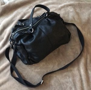The Sak - Black Leather Crossbody Kedzie Satchel
